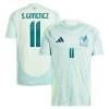 Maillot de Supporter Mexique Santiago Gimenez 11 Extérieur 2024 Pour Homme